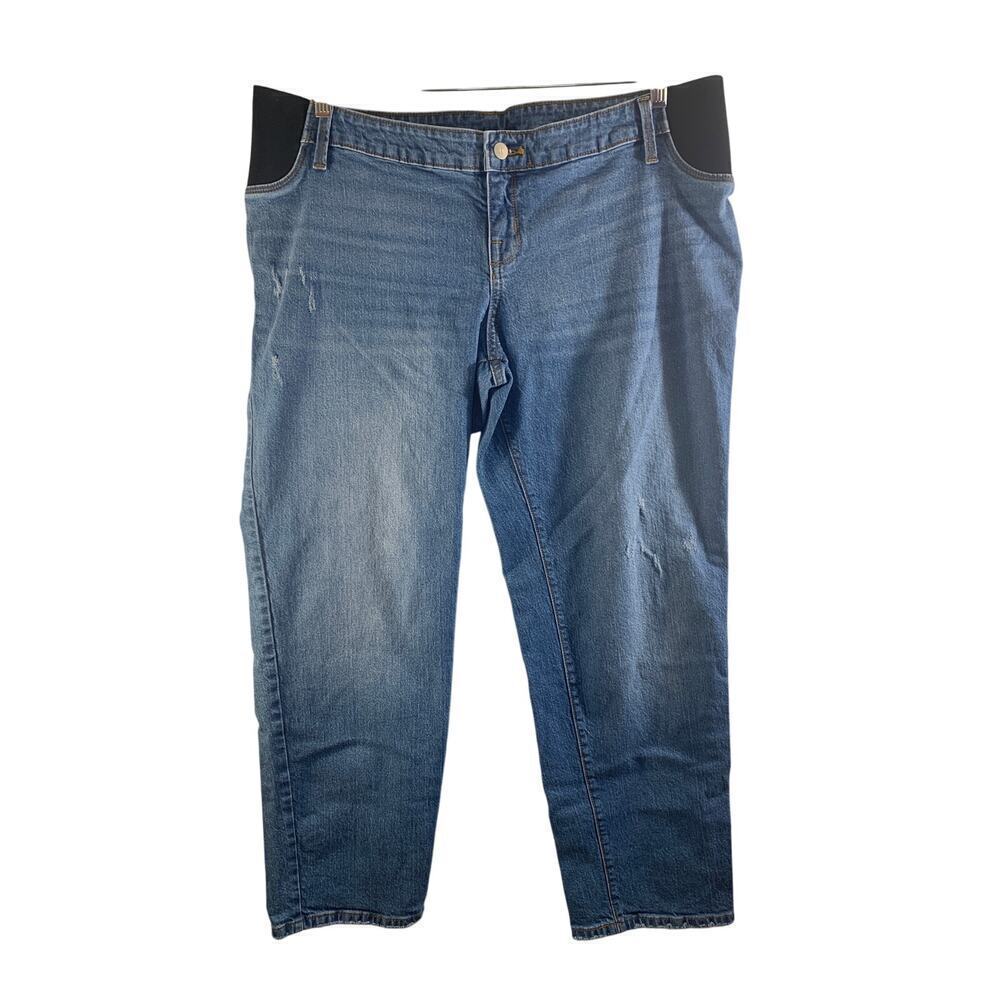 ISABEL MATERNITY Women’s Distressed 90’s Straight Jeans / Size: 14